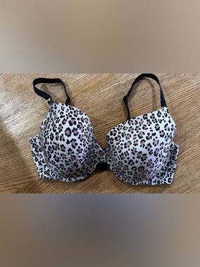 Victoria's Secret Leopard Print Bra - Cream, tan & Black